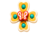 Chocalho em forma de borboleta