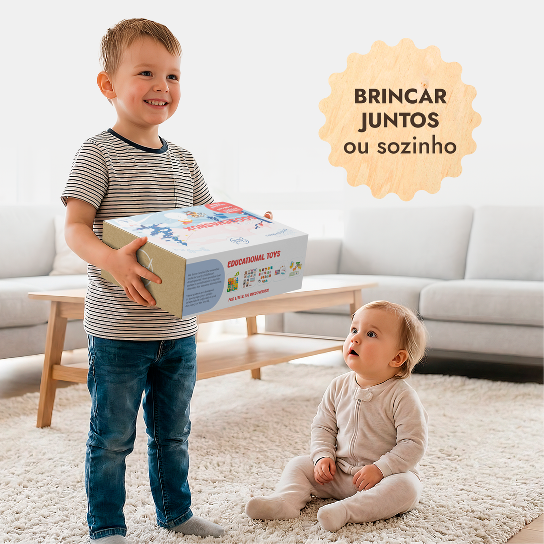 Subscrição anual de kits de brincar (1–2 anos) — 4 kits por ano — GoodevasBox