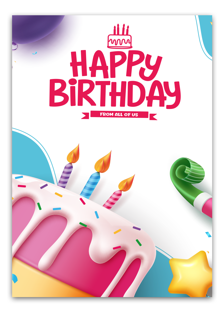 Adicione um cartão de aniversário ao seu presente!