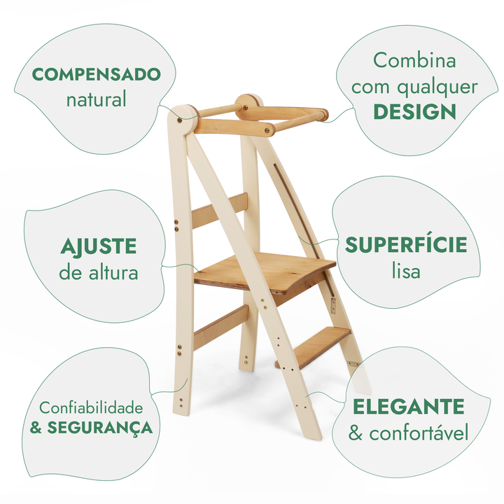 Torre de Aprendizagem Ajustável – Banco para Crianças