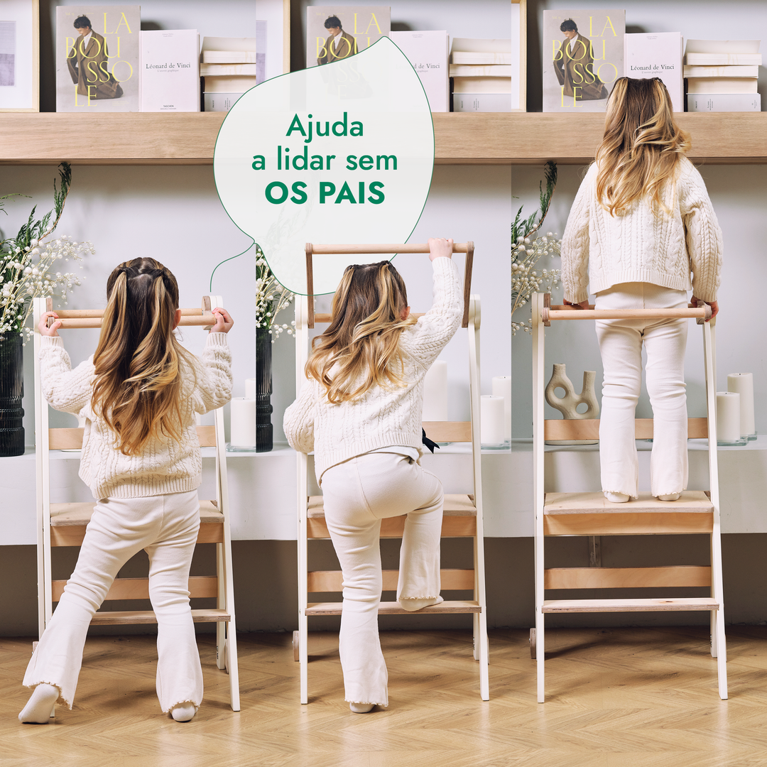 Torre de Aprendizagem Dobrável para Crianças – Cinza