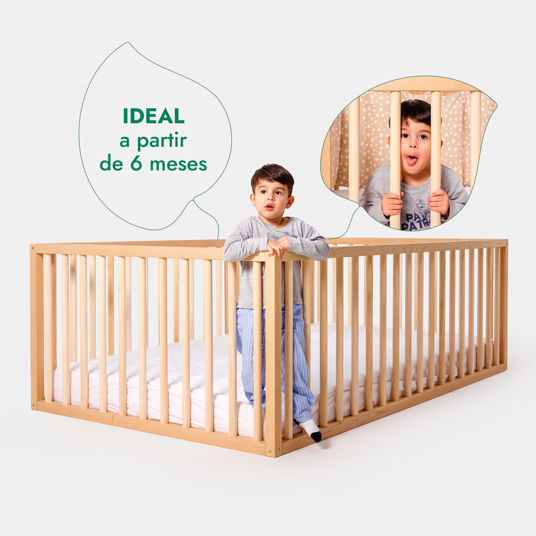 Cama Montessori para crianças e bebés a partir dos 6 meses