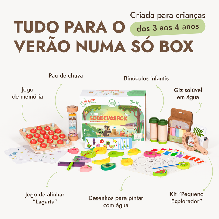 Kit de brinquedos educativos de verão (3–4 anos) — GoodevasBox
