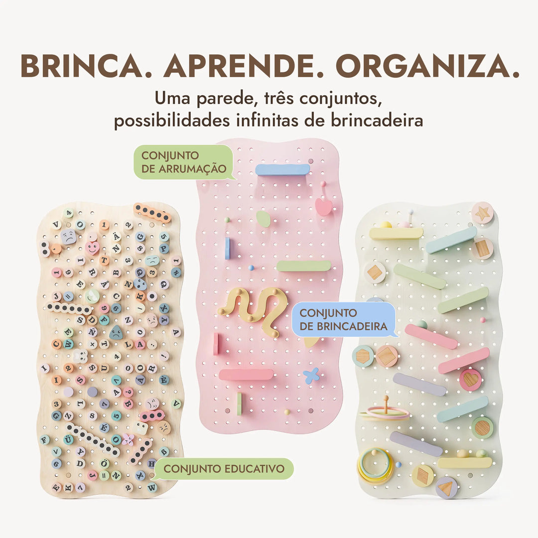 Pegboard de madeira para quarto de criança — GoodevasBoard