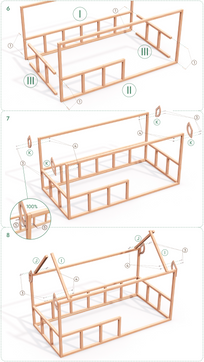 Cama-casinha para crianças