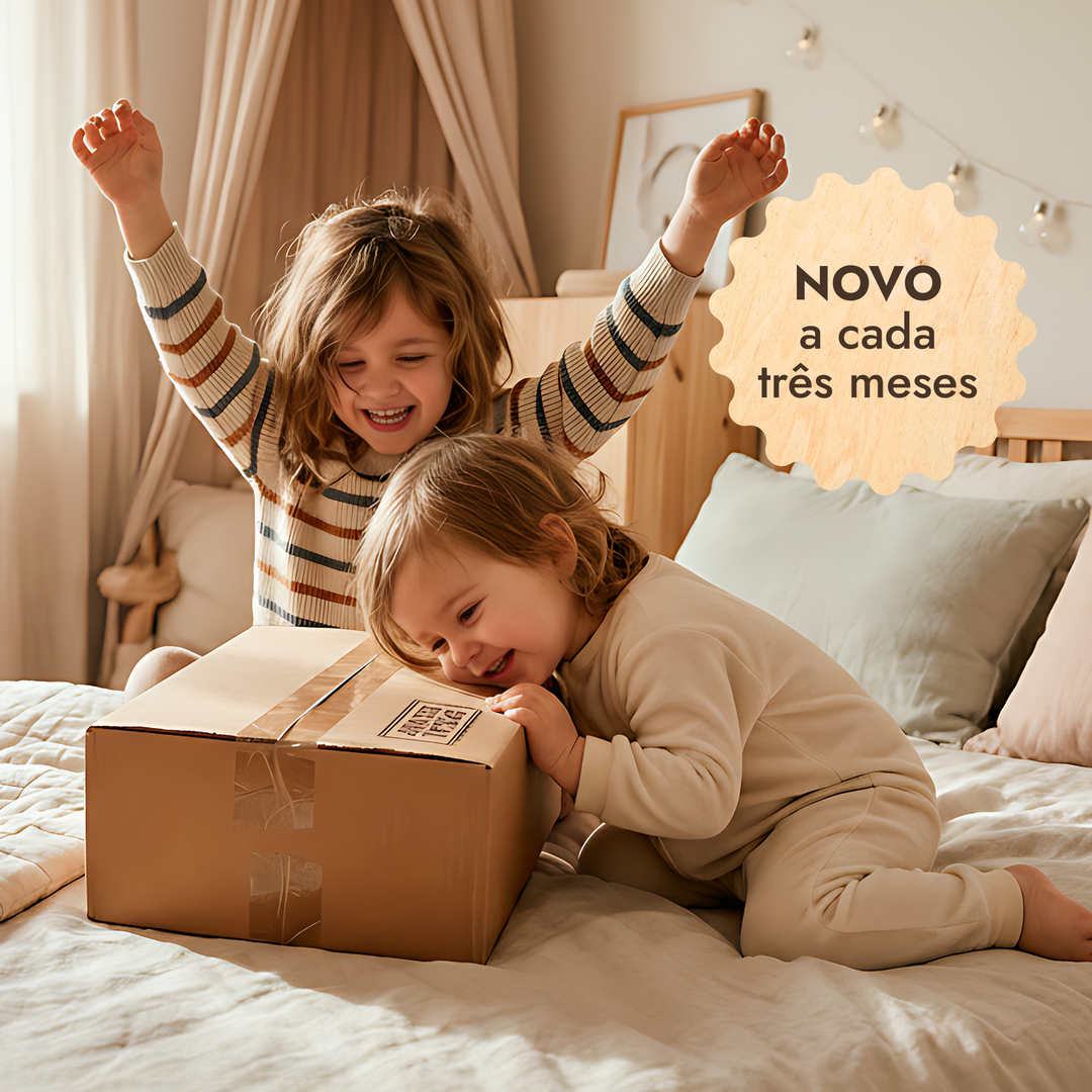 Subscrição anual de kits de brincar (1–2 anos) — 4 kits por ano — GoodevasBox