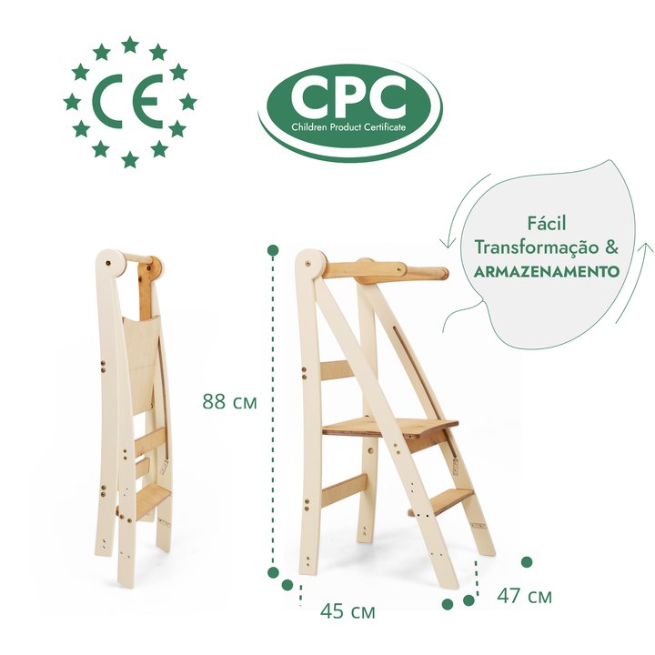 Torre de Aprendizagem Ajustável – Banco para Crianças