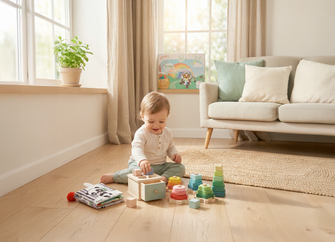 Subscrição anual de kits de brincar (1–2 anos) — 4 kits por ano — GoodevasBox