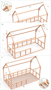 Cama-casinha para crianças
