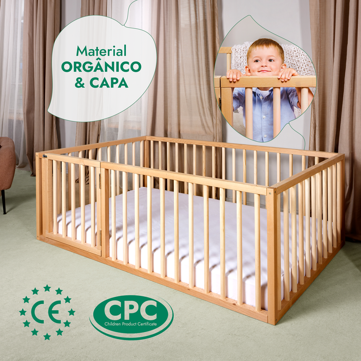 Cama Montessori para crianças e bebés a partir dos 6 meses