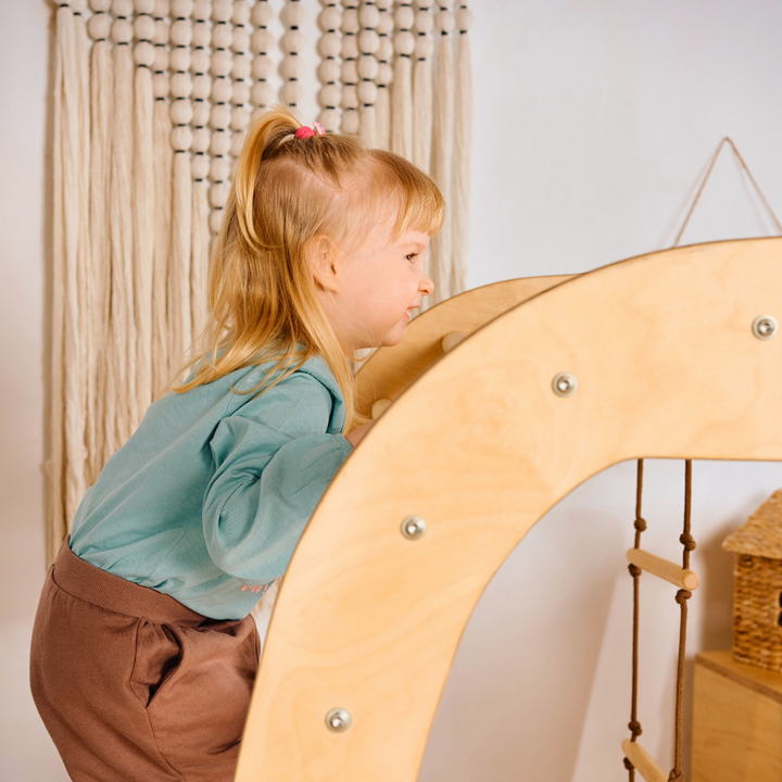 Parque infantil interior em madeira para crianças - Parque infantil 7 em 1 + conjunto de baloiços + escorrega + Acessório de desenho e arte