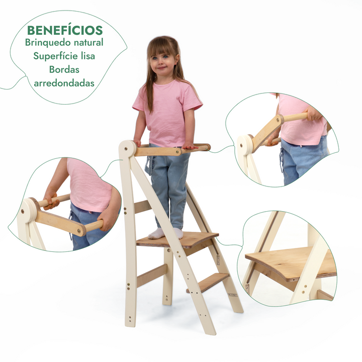 Torre de Aprendizagem Ajustável – Banco para Crianças