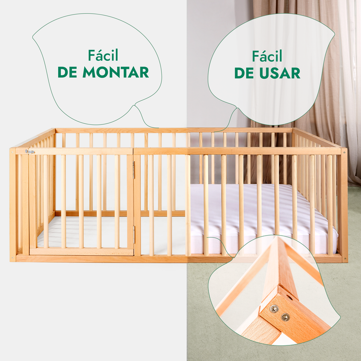 Cama Montessori para crianças e bebés a partir dos 6 meses