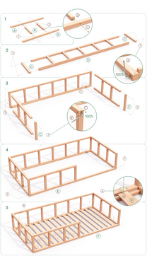 Cama Montessori para crianças