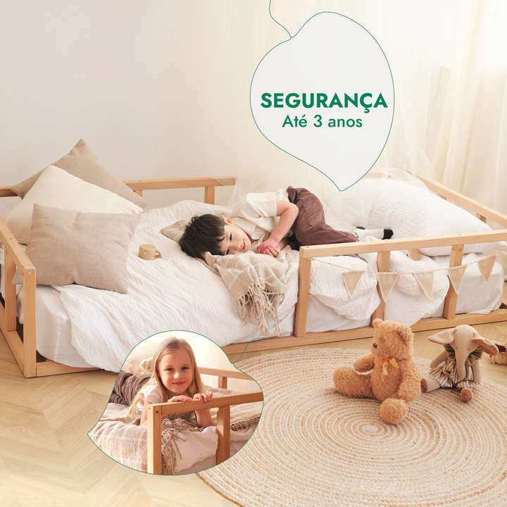 Cama Montessori para crianças e bebés a partir dos 6 meses
