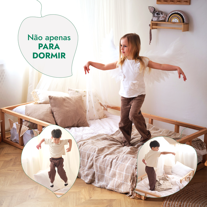 Cama Montessori para crianças e bebés a partir dos 6 meses