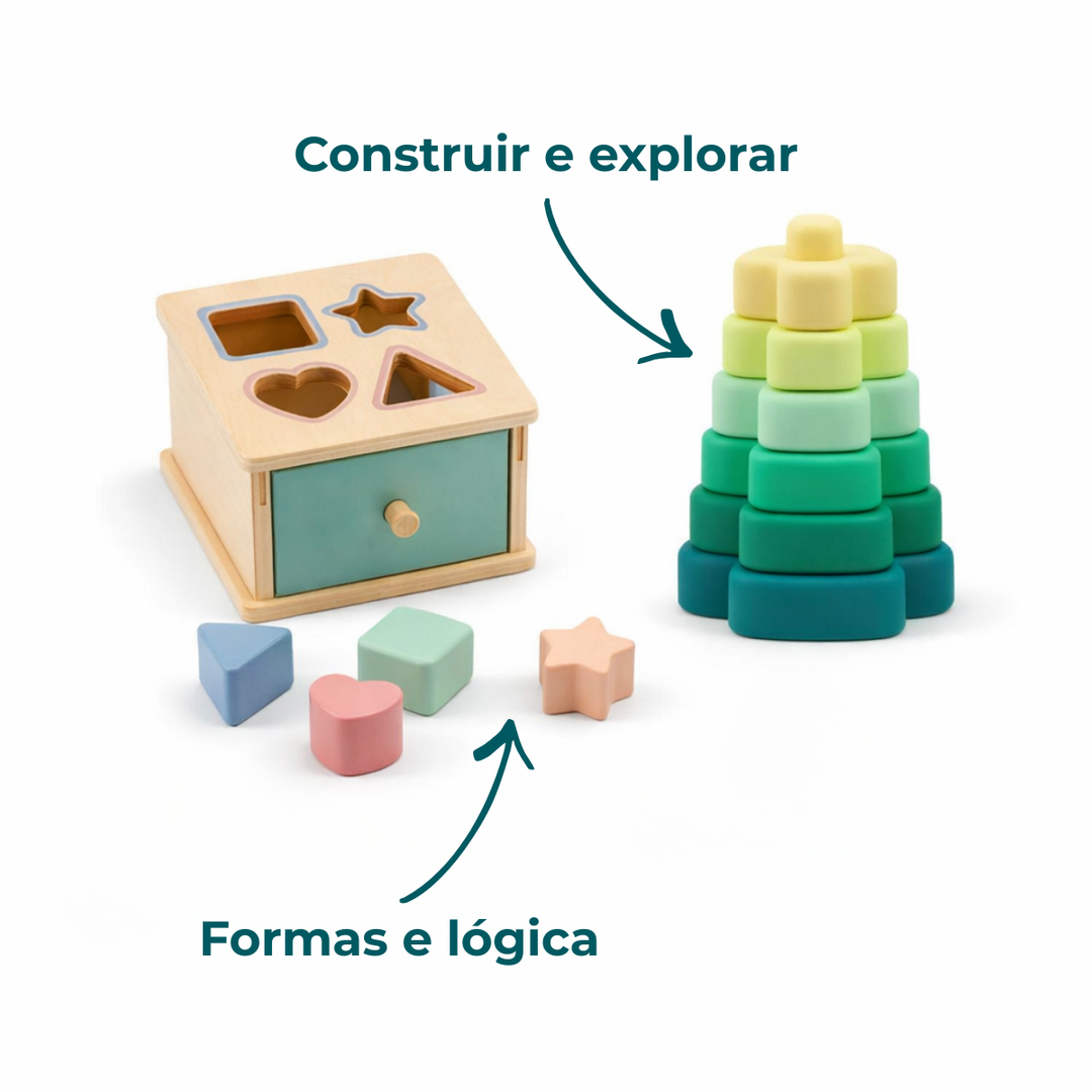 Subscrição anual de kits de brincar (1–2 anos) — 4 kits por ano — GoodevasBox